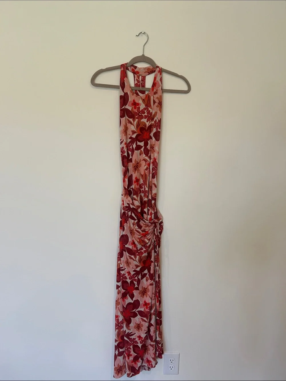 Free People Pink Floral Backless Maxi Dress - Picture 3 of 6